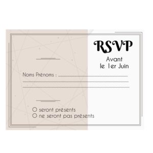 Carte RSVP - Moderne géométrique