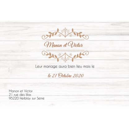 Change the date - Bois blanc et arabesques