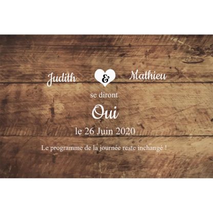 Change the date - Bois et coeur
