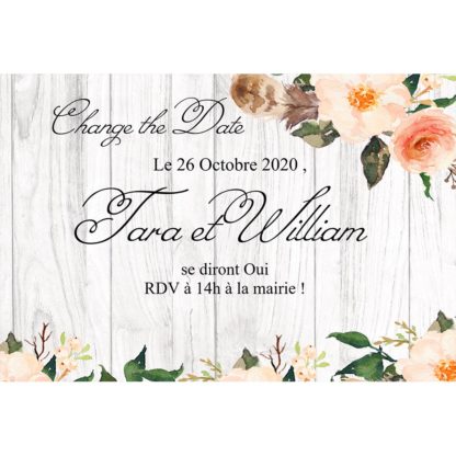 Change the date - Fleur et plume