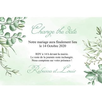 Change the date - couronne nature