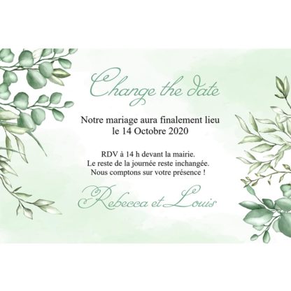 Change the date - couronne nature