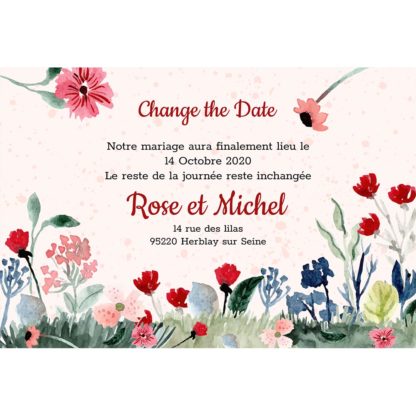 Change the date - Fleur de bohême