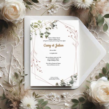 Faire-part de mariage - Douce nature