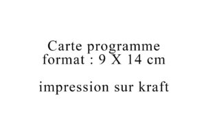 Programme 9*14 cm
