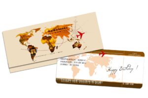 Pochette cadeau billet d’avion France/Maroc