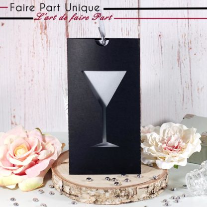 Faire-part pochette cocktail