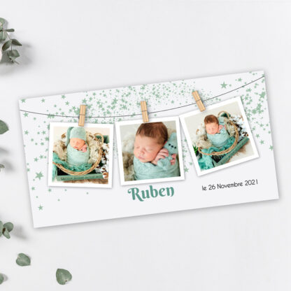 Faire-part de naissance Ruben
