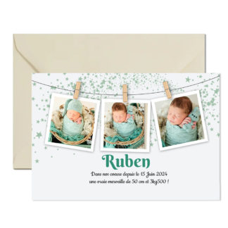 Faire-part magnet Ruben