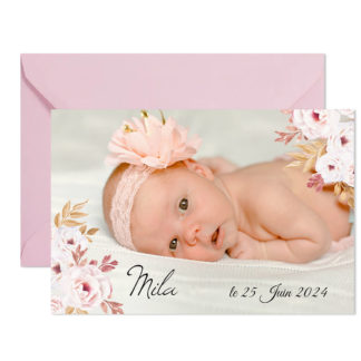 Faire-part magnet Mila