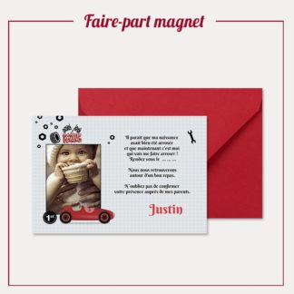 Faire-part magnet