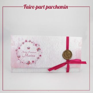 Faire-part parchemin