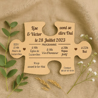 Faire-part Pièce de puzzle