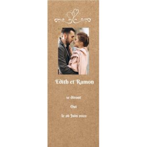 Magnet save the date Edith et Ramon