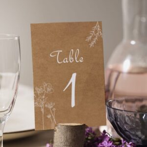 Numéro de table - Elégance champêtre