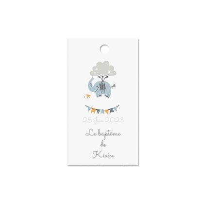 Etiquette à dragée - Little elefun