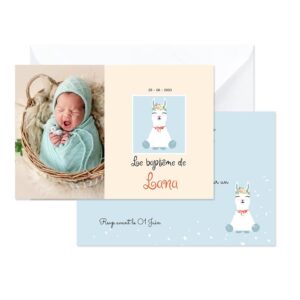 Faire-part baptême - No problama