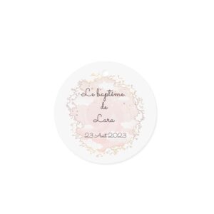 Etiquette à dragée - Douceur du ciel