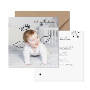 Faire-part baptême - Notre ange