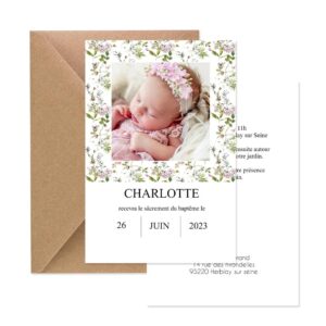Faire-part baptême - Sweet liberty