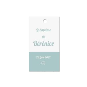 Etiquette à dragée brin d'amour