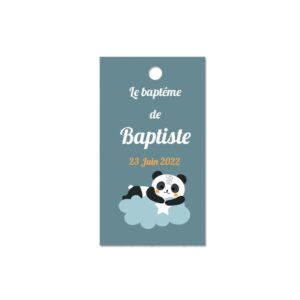 Etiquette à dragée - "Little pandadidou"