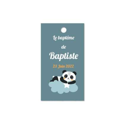 Etiquette à dragée - "Little pandadidou"