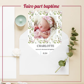 Faire-part baptême