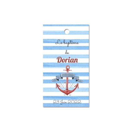Etiquette à dragée "Le petit marin"
