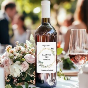 Etiquette bouteille de vin - Hyper nature (vendu par 4)