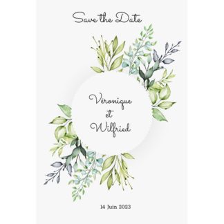 Save the date - Magnifique feuillage nature