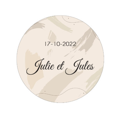 Etiquette adhésive - Moderne fond lin ( lot de 24 étiquettes )
