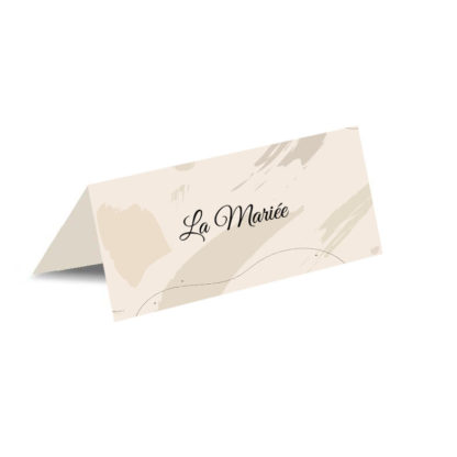 Porte nom - Moderne fond lin