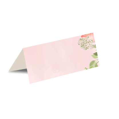Porte-nom - Floral rose aquarelle