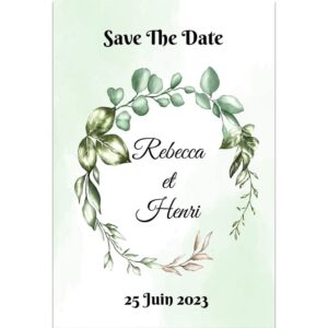 Magnet save the date - Couronne nature
