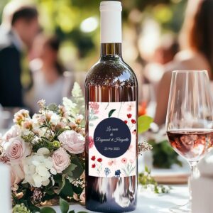 Etiquette de vin - Fleur de bohême