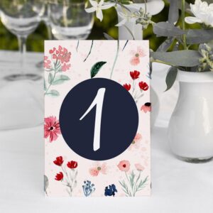 Numéro de table - Fleur de bohême