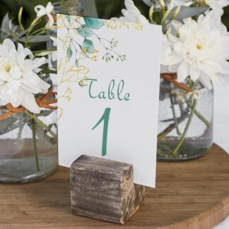 Numéro de table - Style bleu doré