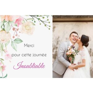 Carte de remerciement - Floral printanier