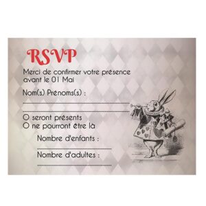 Carte RSVP - In Wonderland