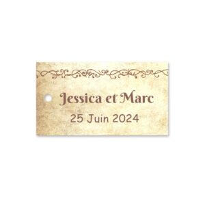 Etiquette à dragée - Style médiéval
