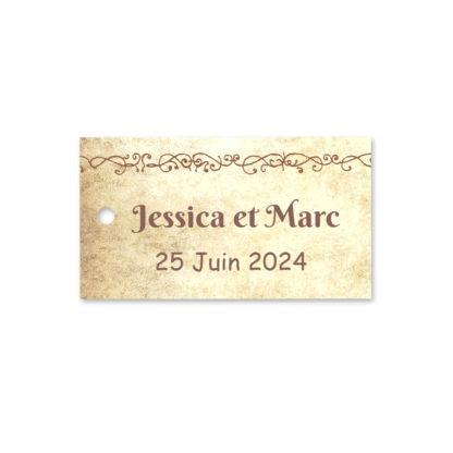 Etiquette à dragée - Style médiéval