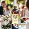 Etiquette bouteille de vin - vendu par 4 - style médiéval