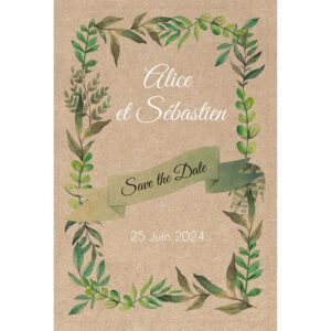 Magnet save the date - un brin de nature