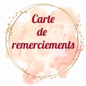 Cartes De Remerciements - Mariage