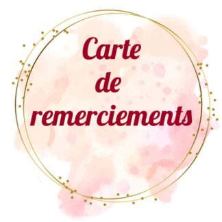 Cartes De Remerciements - Mariage