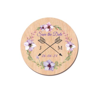 Save the date – magnet en bois – modèle 09 – Image 3