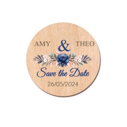 Save the date – magnet en bois – modèle 10 – Image 2