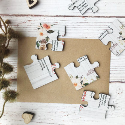 Faire-part puzzle - Bohême chic – Image 2