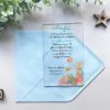 Faire-part transparent en plexiglass pour invitation baptême - Coraux et poissons exotiques – Image 2